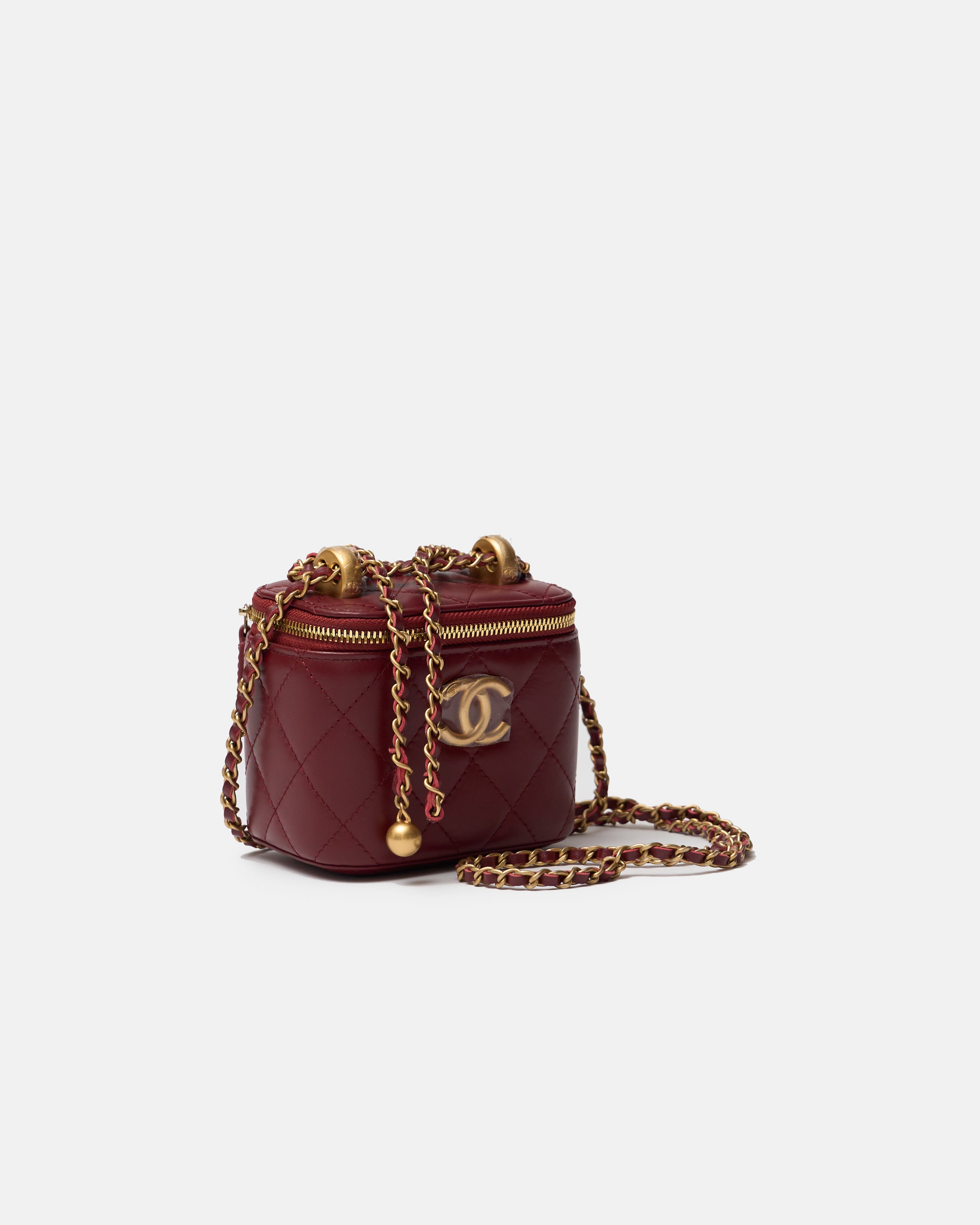 Chanel Vanity Burgundy Lambskin GHW