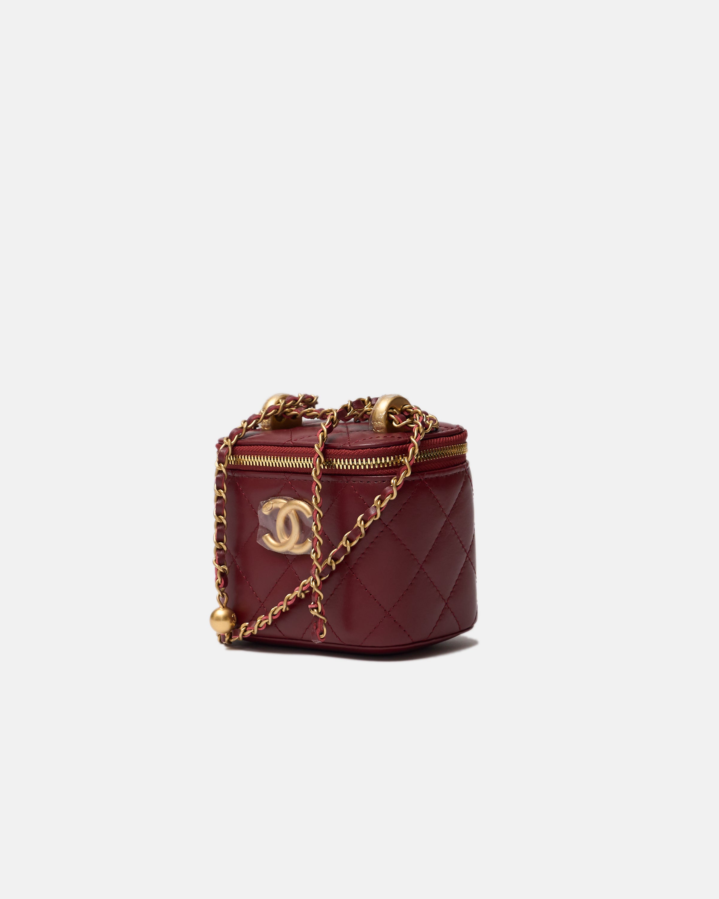 Chanel Vanity Burgundy Lambskin GHW