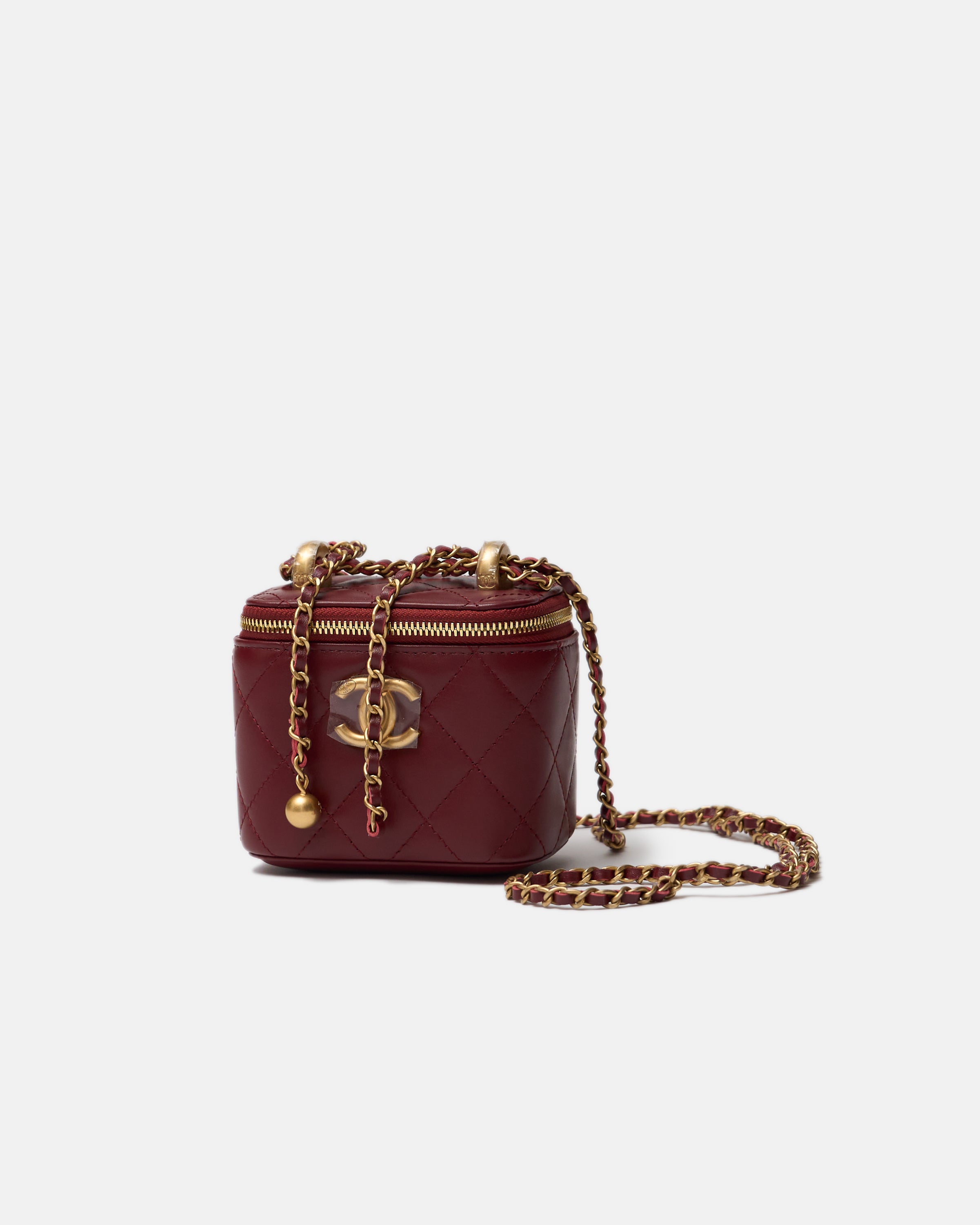 Chanel Vanity Burgundy Lambskin GHW