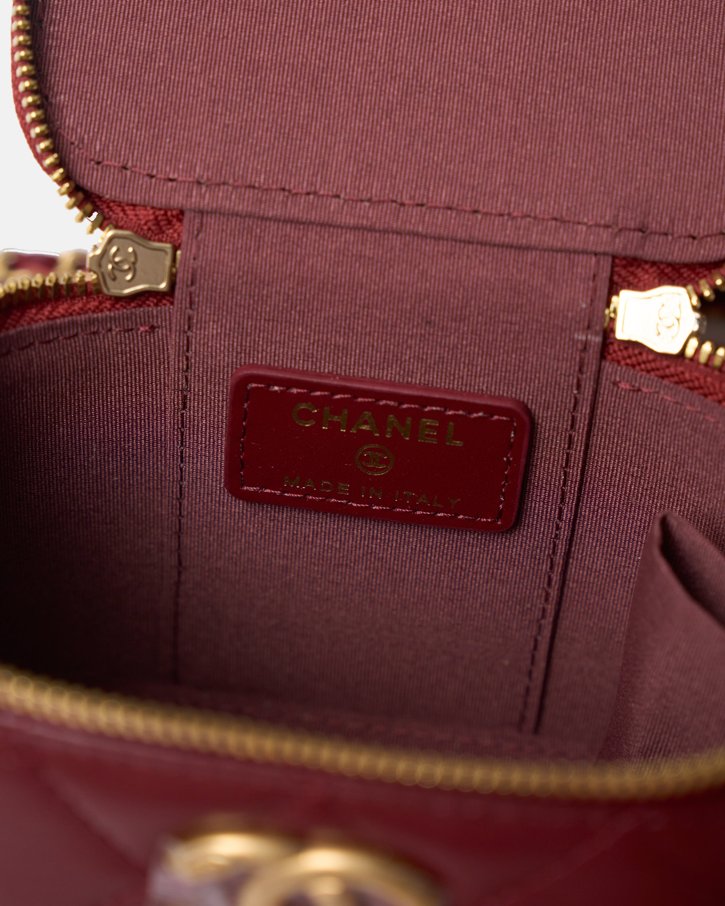 Chanel Vanity Burgundy Lambskin GHW