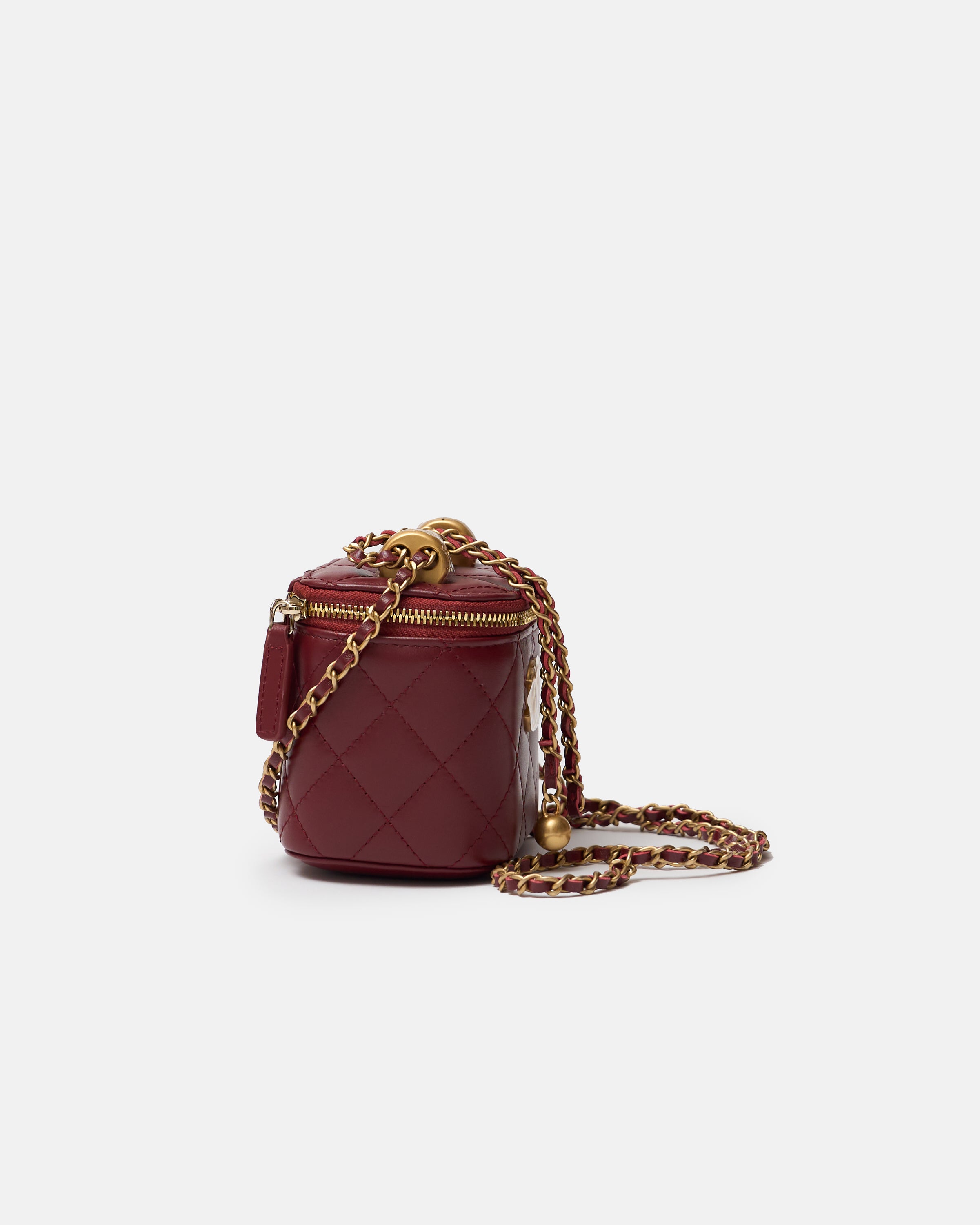Chanel Vanity Burgundy Lambskin GHW