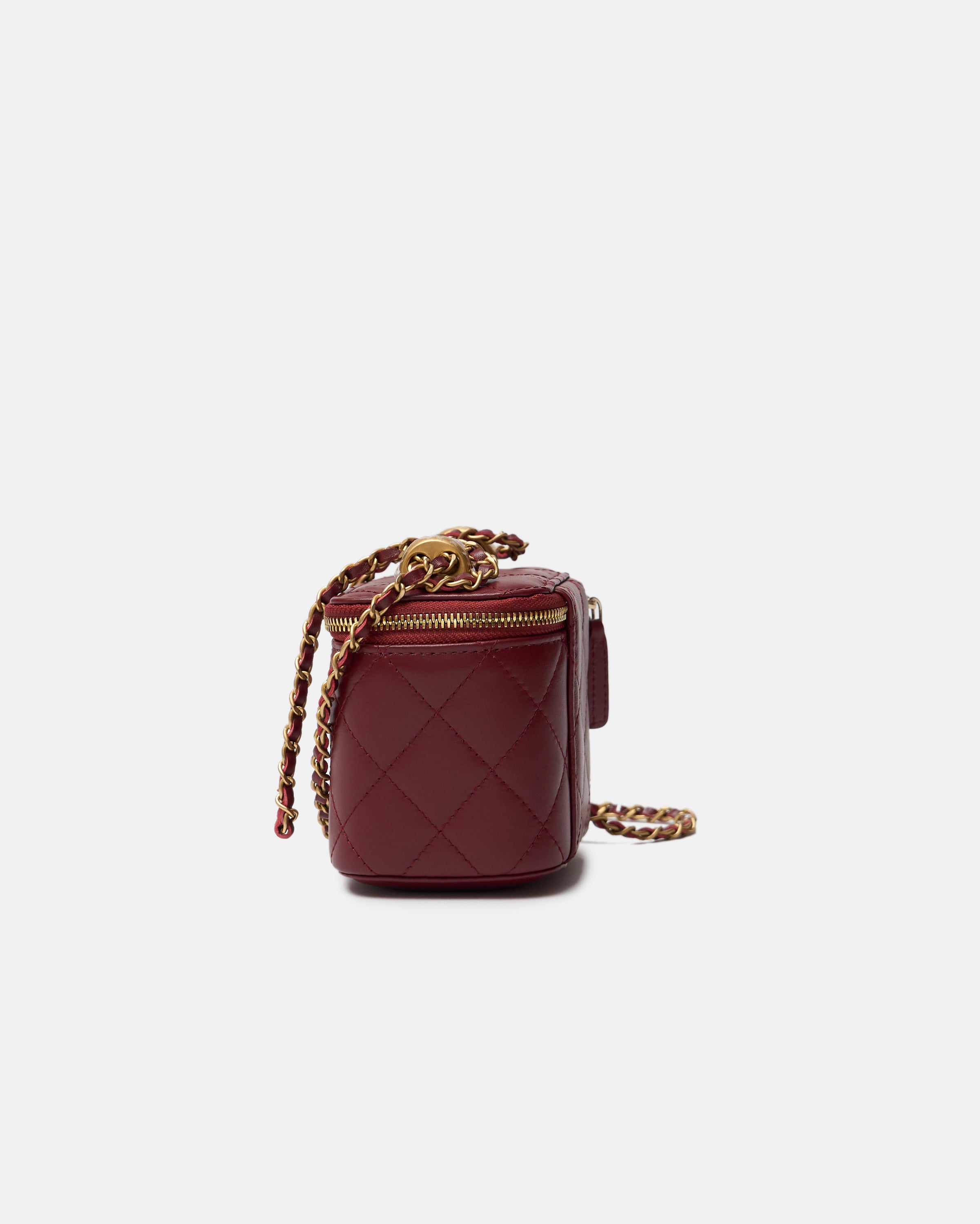 Chanel Vanity Burgundy Lambskin GHW
