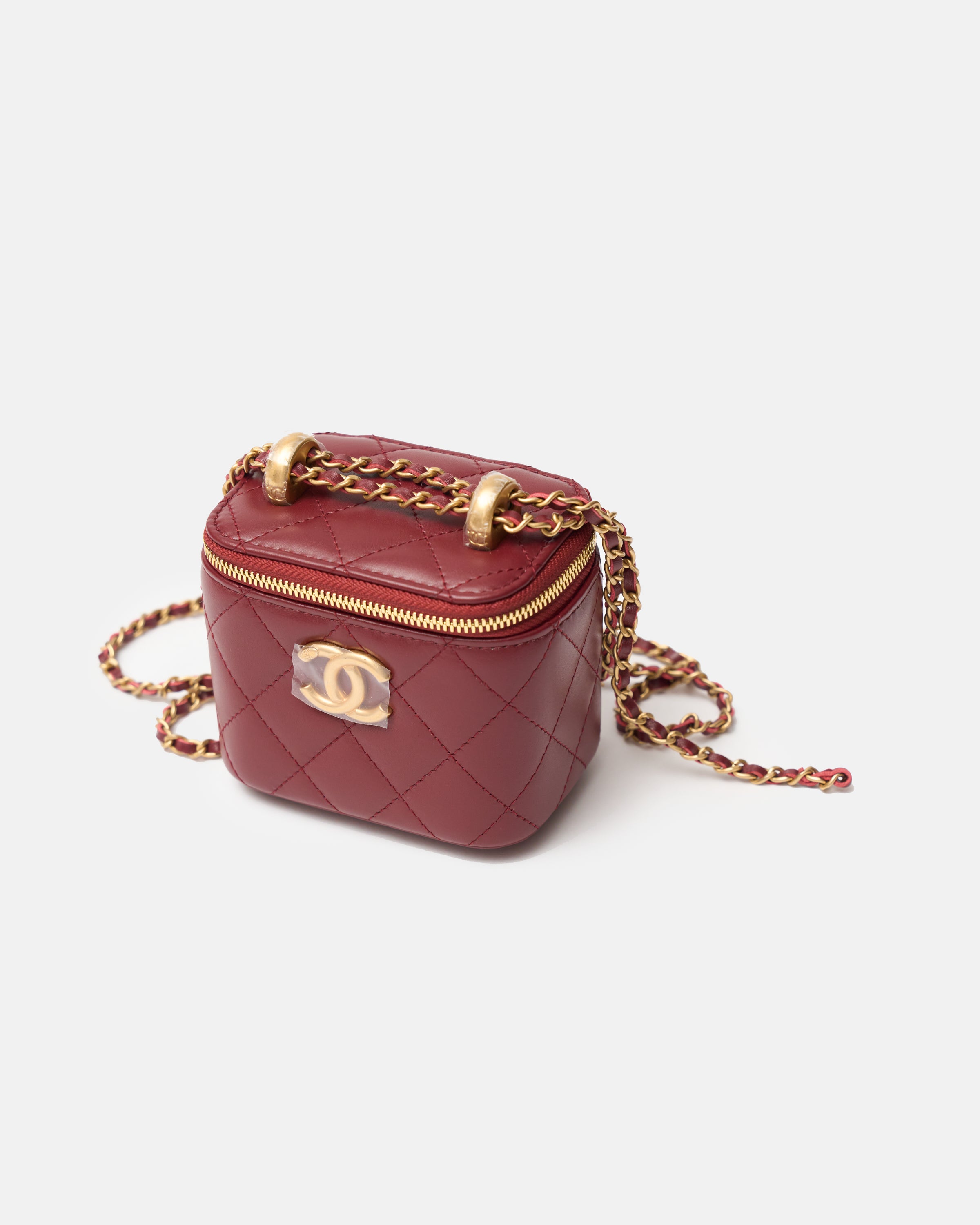 Chanel Vanity Burgundy Lambskin GHW