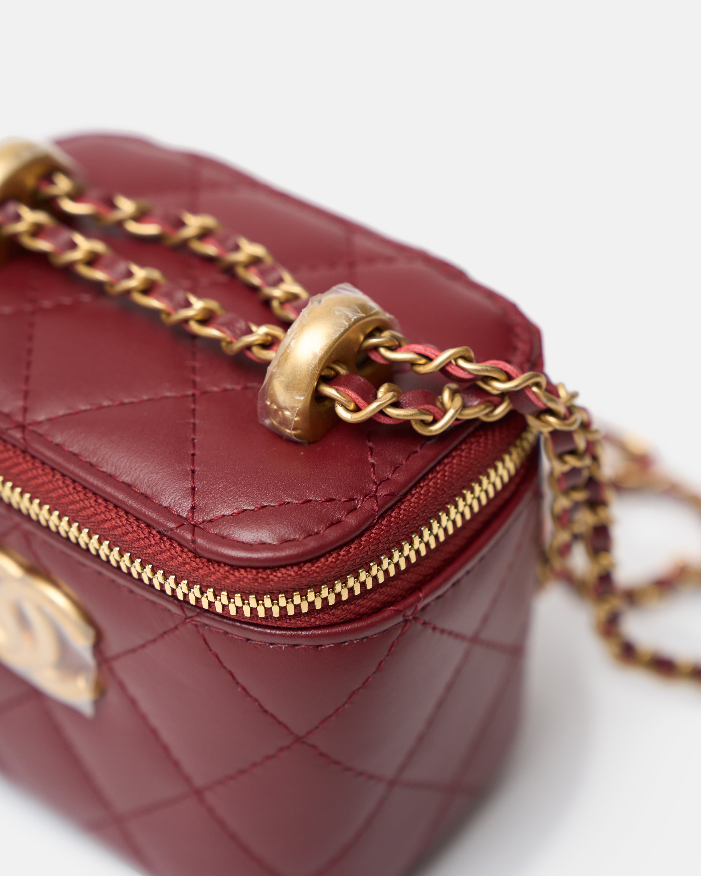 Chanel Vanity Burgundy Lambskin GHW