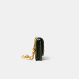 Chanel Wallet on Chain Olive Green Lambskin Gold-Tone Metal