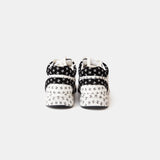 Chanel Printed Suede Calfskin Black White Sneakers