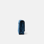 Chanel Classic Wallet On Chain Dark Blue Denim Gold-Tone Metal