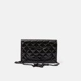 Chanel 2.55 Wallet on Chain Black Patent Calfskin So Black