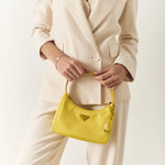 Prada Re-Edition 2000 Yellow Hobo Bag