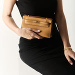 Hermès Kelly Pochette Chai Swift GHW