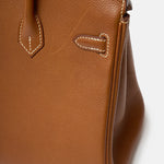 Hermès Birkin 25 Togo Gold Barenia GHW