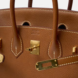 Hermès Birkin 25 Togo Gold Barenia GHW