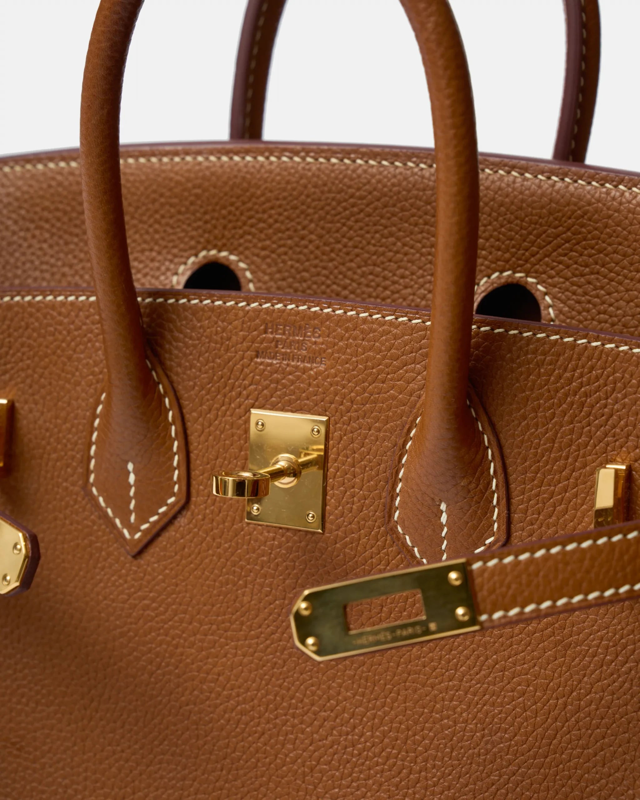 Hermès Birkin 25 Togo Gold Barenia GHW