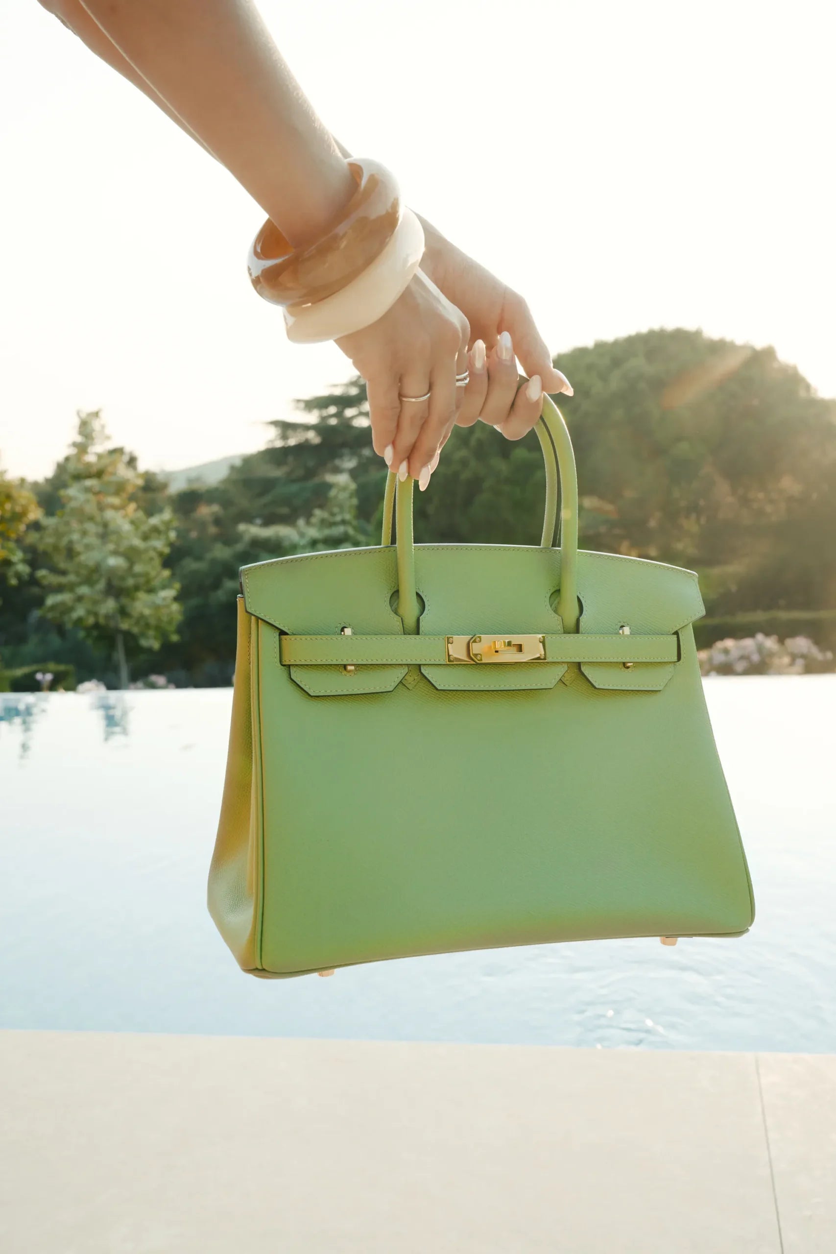 Hermès Birkin 30 Vert Criquet Epsom GHW
