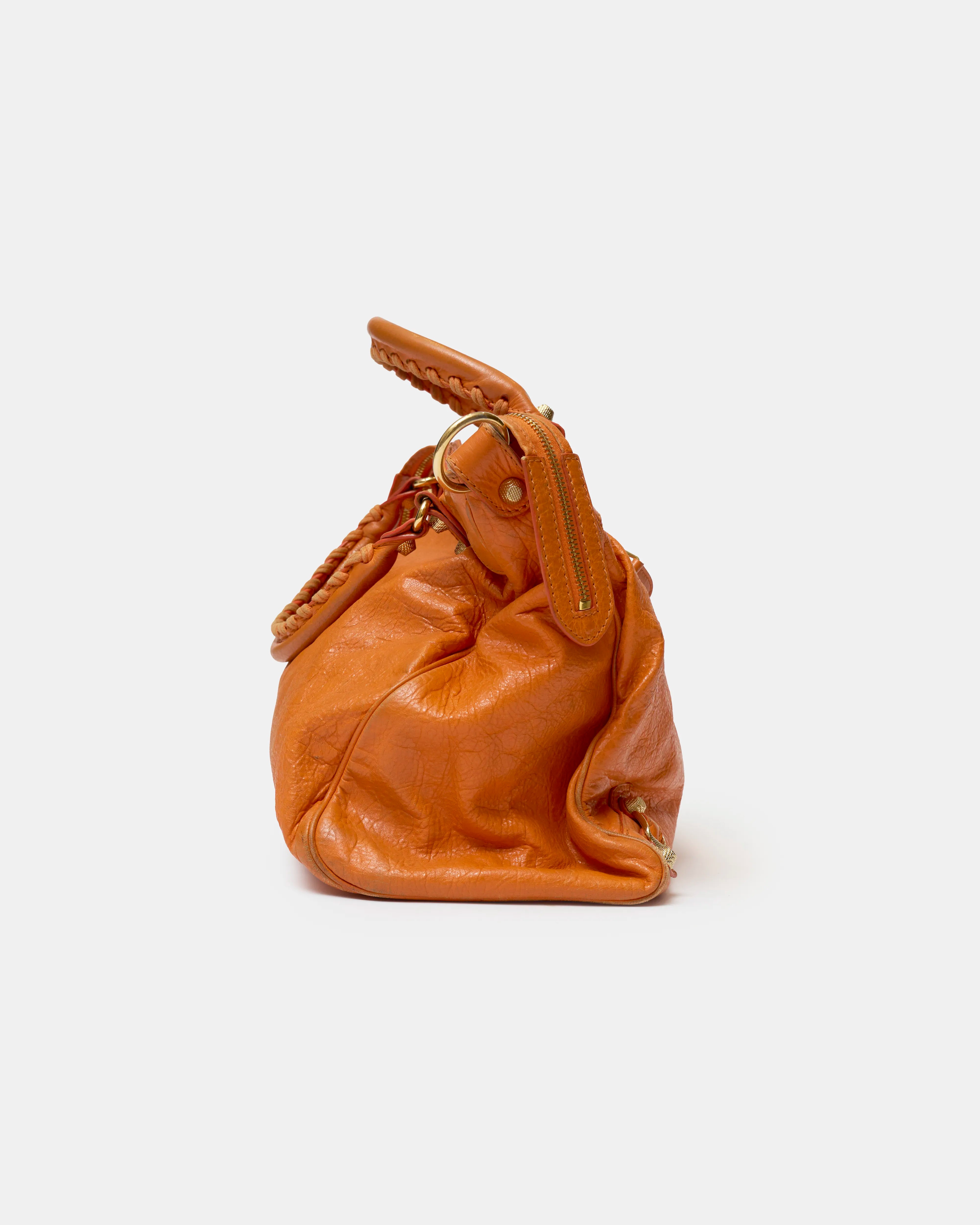 Balenciaga Classic City Bag Orange Leather GHW