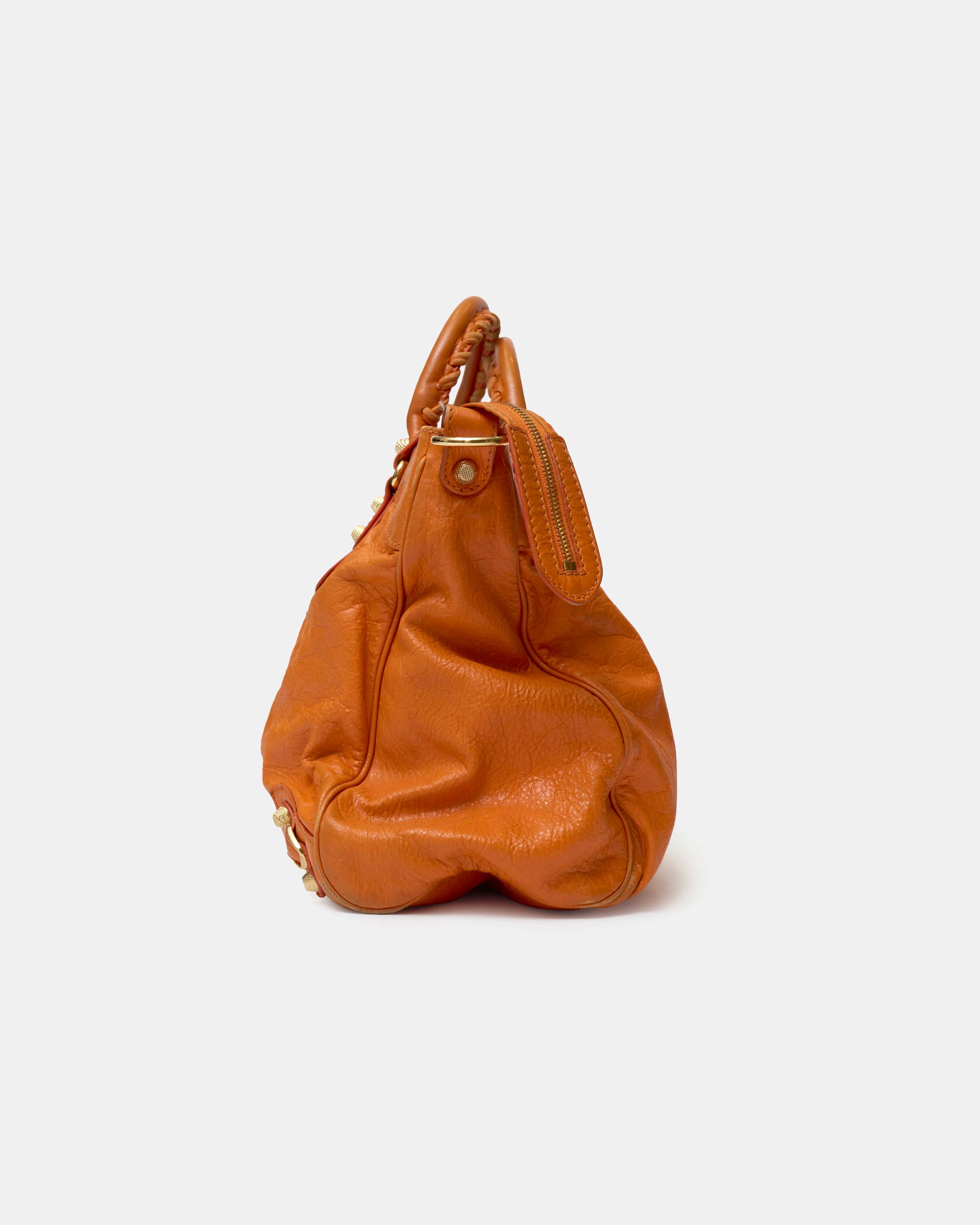 Balenciaga Classic City Bag Orange Leather GHW