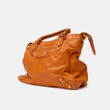 Balenciaga Classic City Bag Orange Leather GHW