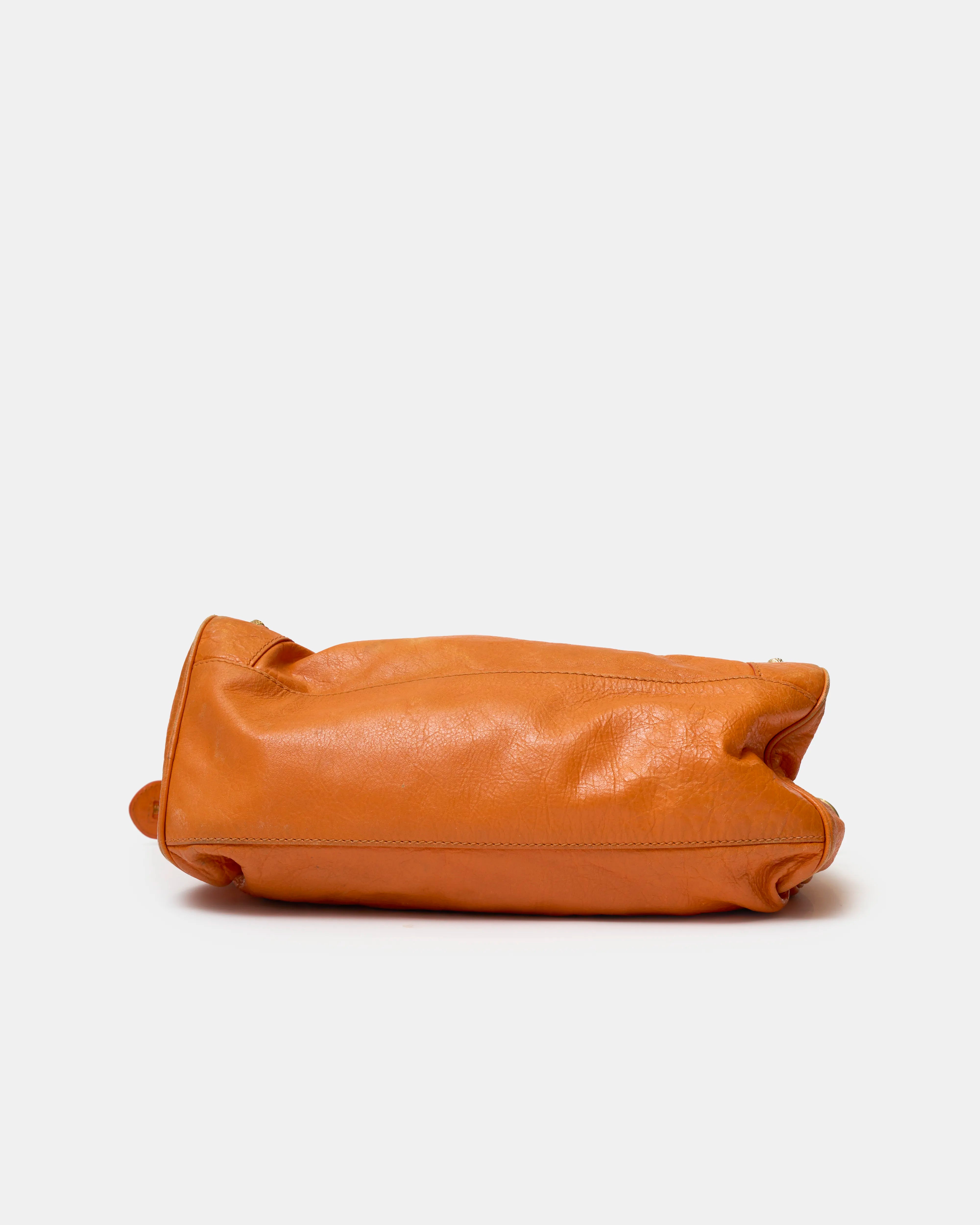Balenciaga Classic City Bag Orange Leather GHW