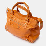 Balenciaga Classic City Bag Orange Leather GHW