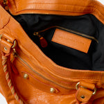 Balenciaga Classic City Bag Orange Leather GHW