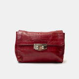 Saint Laurent Shoulder Bag Red Leather PHW