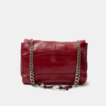 Saint Laurent Shoulder Bag Red Leather PHW