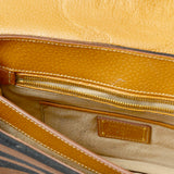 Prada Crossbody Bag Brown & Black Canvas Leather GHW