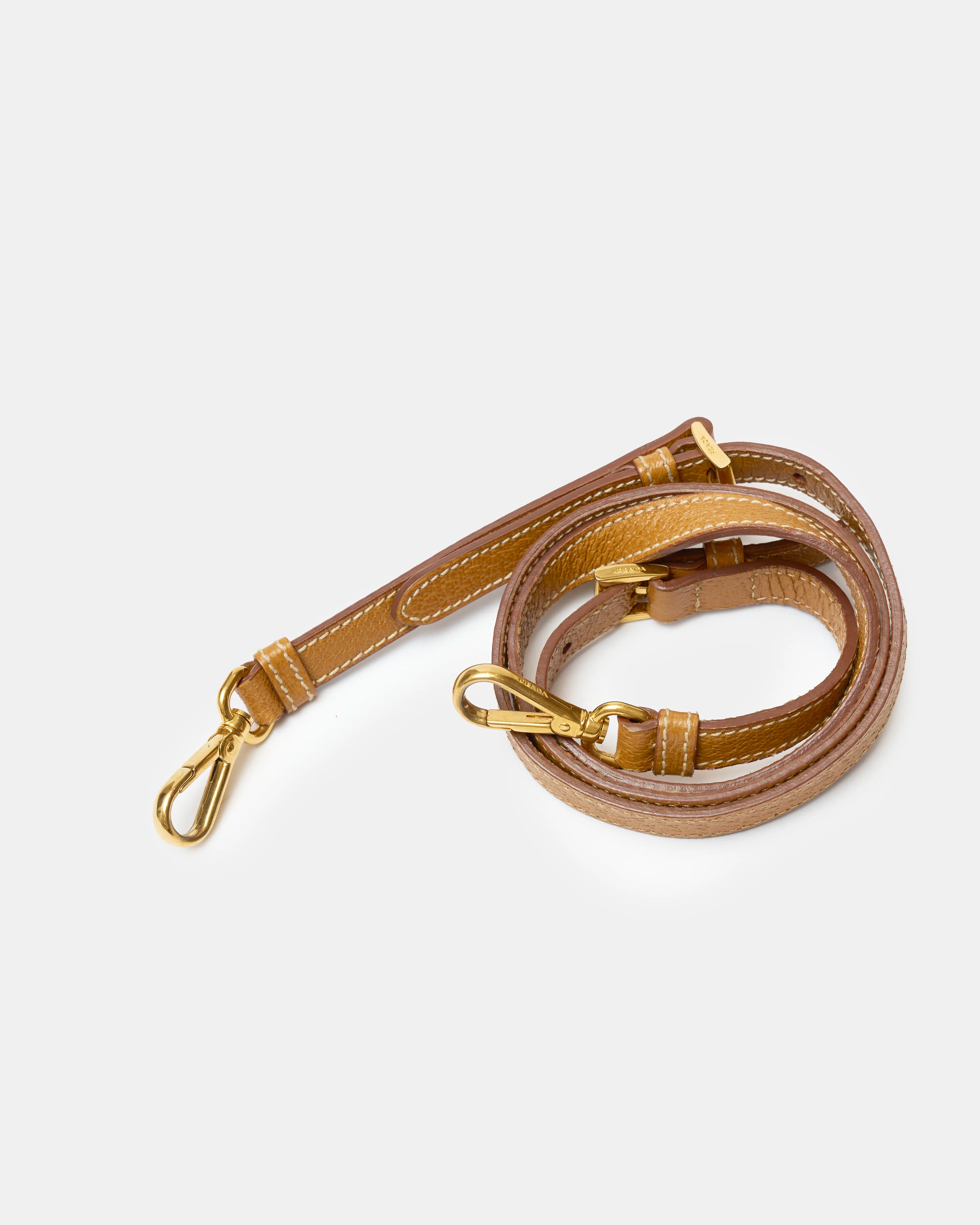 Prada Crossbody Bag Brown & Black Canvas Leather GHW