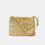 Miu Miu Shoulder Bag Beige Python Leather GHW