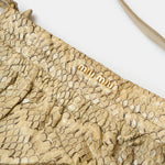 Miu Miu Shoulder Bag Beige Python Leather GHW