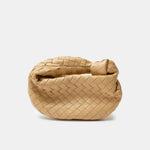 Bottega Veneta Mini Jodie Intrecciato Bag Beige Woven Leather