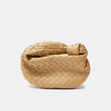 Bottega Veneta Mini Jodie Intrecciato Bag Beige Woven Leather