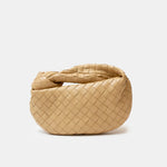 Bottega Veneta Mini Jodie Intrecciato Bag Beige Woven Leather
