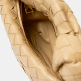Bottega Veneta Mini Jodie Intrecciato Bag Beige Woven Leather