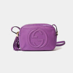 Gucci Soho Disco Purple Leather Bag