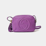 Gucci Soho Disco Purple Leather Bag