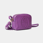 Gucci Soho Disco Purple Leather Bag