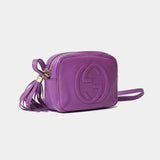 Gucci Soho Disco Purple Leather Bag