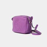 Gucci Soho Disco Purple Leather Bag