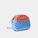 Gucci Mini Quilted Metallic Trapuntata Red Blue Bag