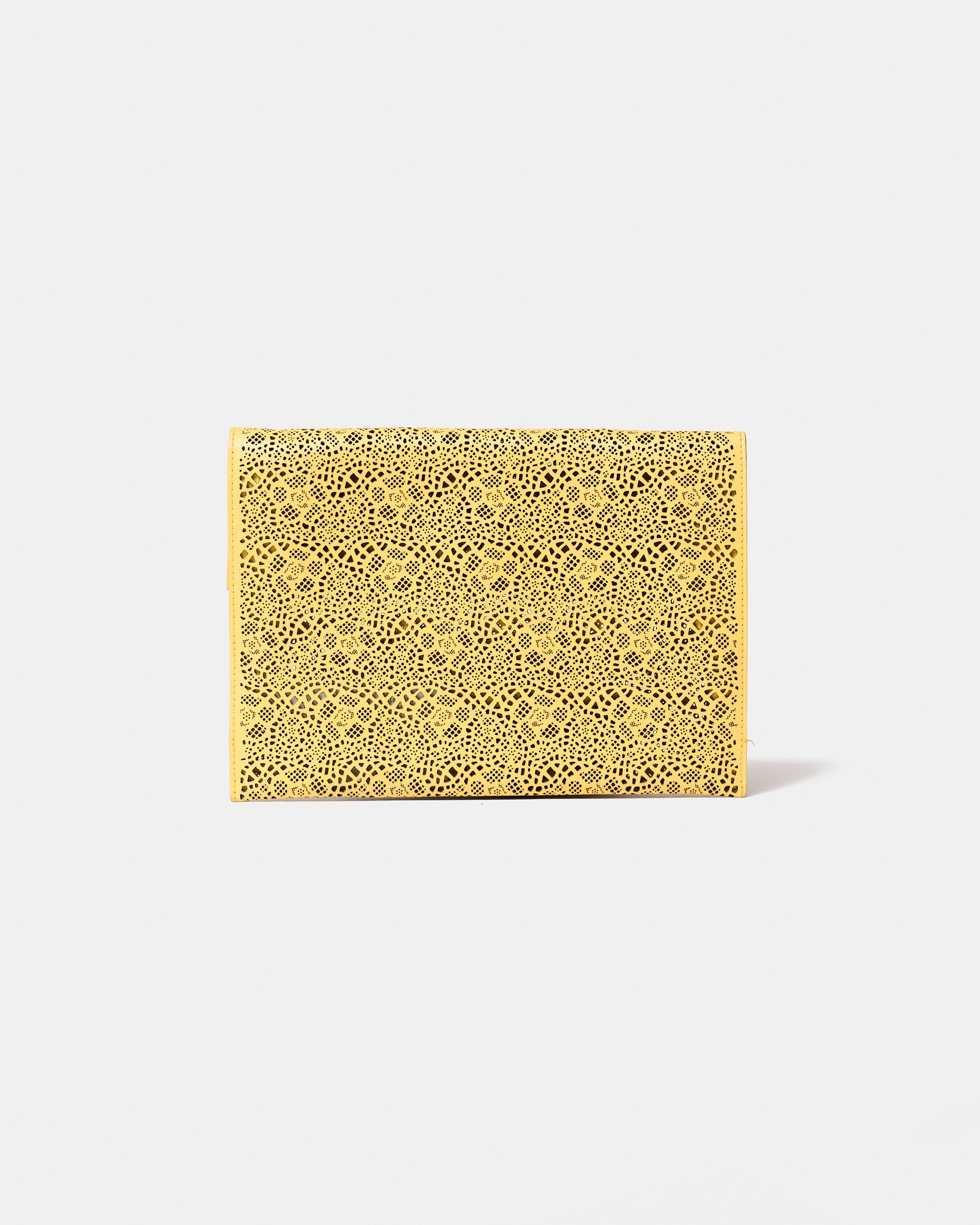 Salvatore Ferragamo Yellow Clutch