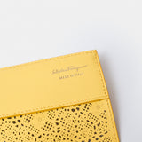Salvatore Ferragamo Yellow Clutch