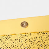 Salvatore Ferragamo Yellow Clutch