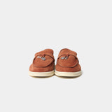 Loro Piana Summer Nautical Charms Walk Orange Loafers