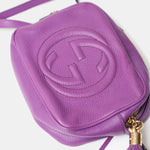 Gucci Soho Disco Purple Leather Bag