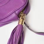 Gucci Soho Disco Purple Leather Bag