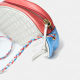 Gucci Mini Quilted Metallic Trapuntata Red Blue Bag