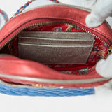 Gucci Mini Quilted Metallic Trapuntata Red Blue Bag