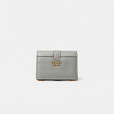 Prada Cloudy Gray Small Saffiano Wallet
