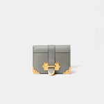 Prada Cloudy Gray Small Saffiano Wallet